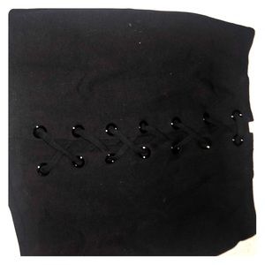 Black mini skirt